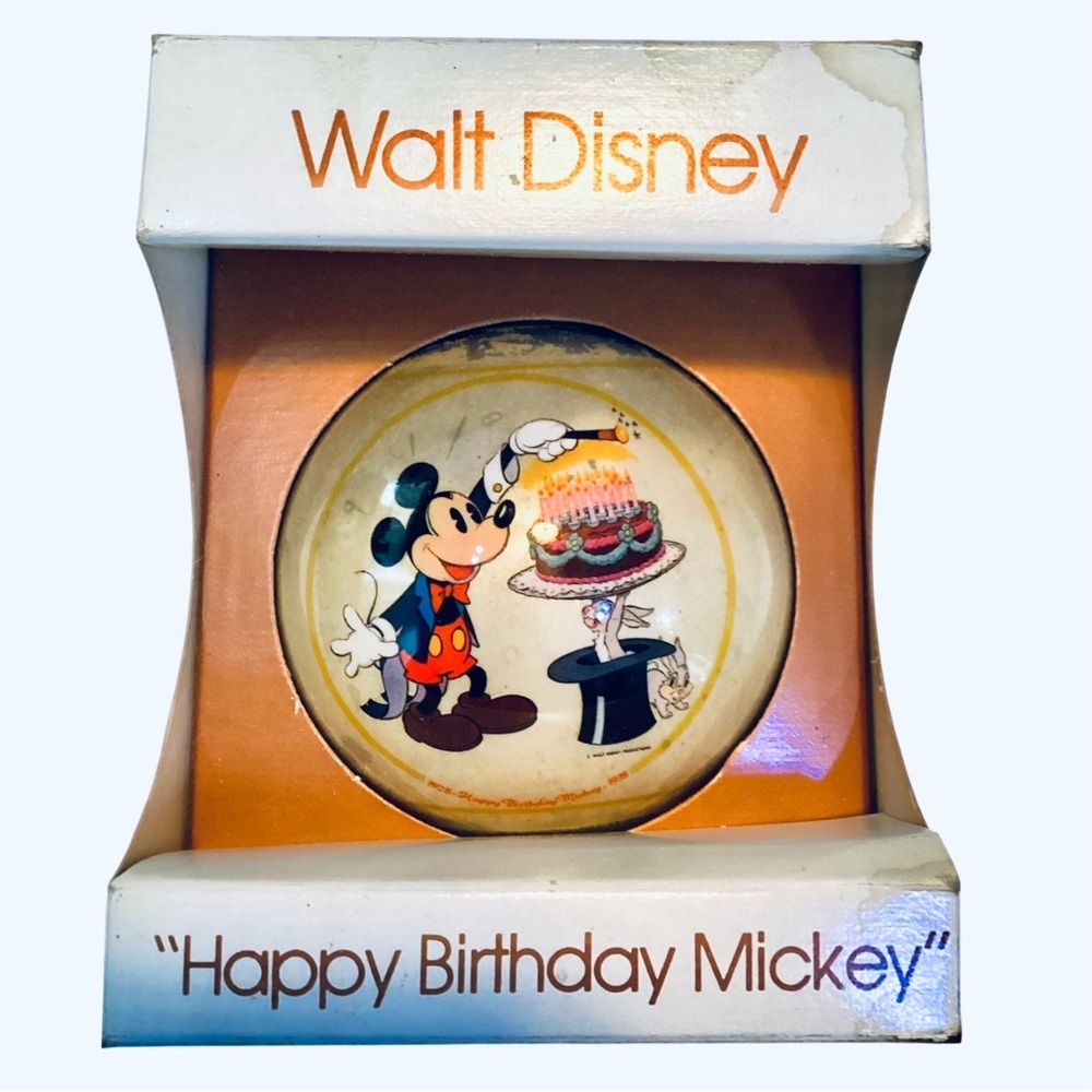Schmid Walt Disney Happy Birthday Mickey 1928-1978 Christmas Ornament